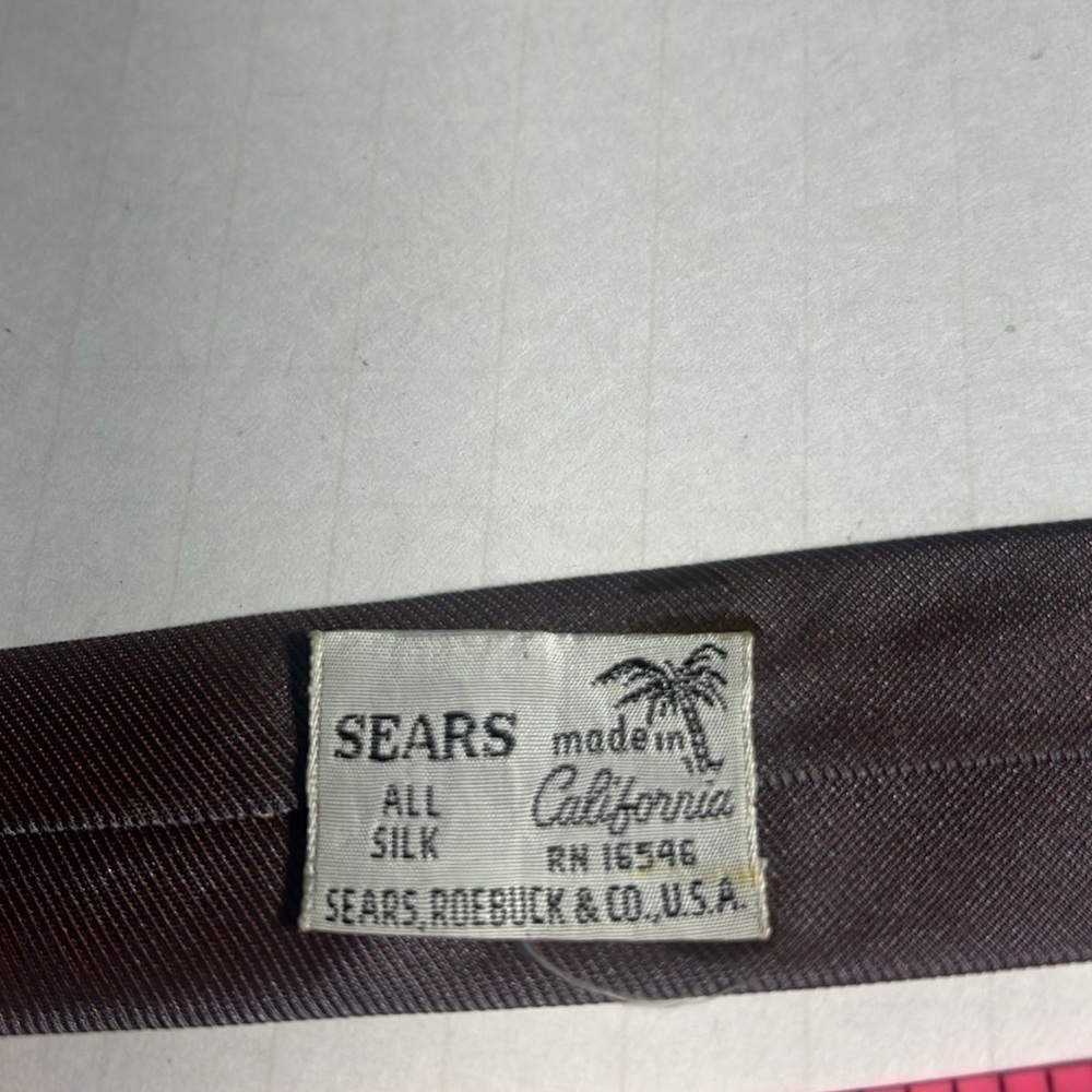 👨🏻💼vintage Sears tie light grey purple shine color collective - Picture 4 of 8